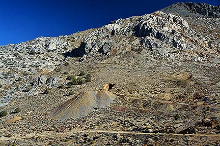Mine entrance in Cerro Gordo Pass, November 16, 2014